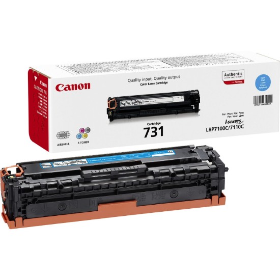Picture of CANON-TONER-CRG 731 C-LBP7100CN / LBP7110CW / MF8230CN / MF8280CW / MF623CN / MF628CW - YIELD 1 500
