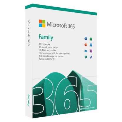 Picture of MICROSOFT M365 FAMILY ENGLISH SUBSCRI 1 YEAR AFRICA ONLY MEDIALESS