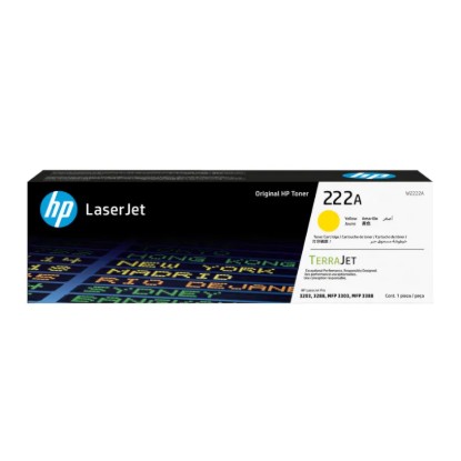 Picture of HP 222A YELLOW ORIGINAL LASERJET TONER CARTRIDGE