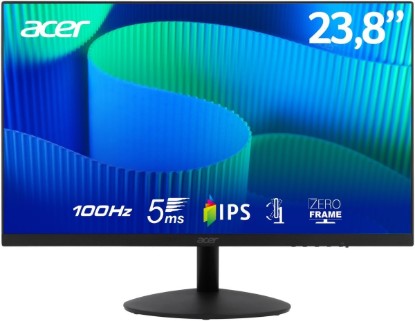 Picture of ACER  M24V17 FLAT 24" IPS- RESPONSE TIME: 1 MS- RESOLUTION: 1920X1080- VIEWING ANGLE: 178º (H) / 178º (V)- ASPECT RATIO: 16:09- DIGITAL FREQUENCY: 100HZ- INTERFACE:(X1) HDMI, (1X) VGA  SPEAKER: NONE POWER SUPPLY: BUILT-IN- TILT: NO SWIVEL: NO PIVOT: NO WARRRANTY: 3 YEAR CARRY