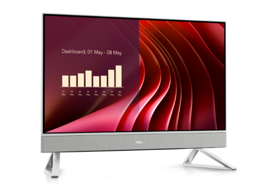 Picture of DELL 24 AIO EC24250 25/06/2025:INTEL CORE 7-150U (12MB CACHE, UP TO 5.4 GHZ), 23.8" FHD (1920X1080) ANTIGLARE, 16GB (2X8GB) 5200MT/S DDR5, 1TB SSD PCIE NVME M.2, INTEL GRAPHICS XE, CAMERA & MICROPHONE 5MP IR TILT CAM,INTEL DUAL BAND WIRELESS AX211+ BLUETOOTH, DELL KM5221W WIRELESS KEYBOARD AND MOUSE, POWER SUPPLY 90W, OPERATING SYSTEM WINDOWS 11 PRO, SERVICE 3 YEAR PROSUPPORT, COLOUR PEARL WHITE