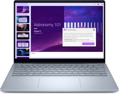 Picture of DELL 14 PLUS 2IN1 DB04250:INTEL CORE ULTRA 5 226V (8M CACHE, UP TO 4.5 GHZ), 14.0" FHD+ (1920X1200) WIDE VIEW ANTIGLARE TOUCH 300NITS, 16GB 8533MT/S LPDDR5X, 512GB SSD PCIE NVME M.2, GRAPHICS INTEL ARCH, FINGERPRINT, WIRELESS INTEL BE201-7 WIRELESS + BLUETOOTH, BACKLIT KEYBOARD, 4 CELL 64 WHR, INTEGRATED, 65W TYPE-C ADAPTER, COLOUR ICE BLUE, WINDOWS 11 HOME COPILOT+PC, SERVICE 1 YEAR BASIC ONSITE