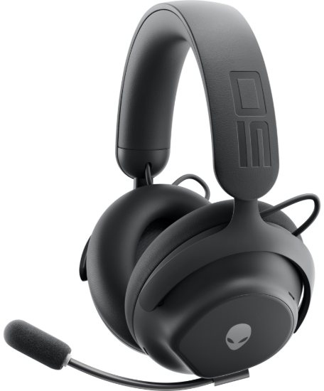 Picture of DELL ALIENWARE PRO WIRELESS GAMING HEADSET, CONNECTIVITY TECHNOLOGY:WIRED/WIRELESS (BLUETOOTH), FEATURES: 50MM GRAPHENE-COATED DRIVERS, 2-MIC AI NOISE CANCELLATION, ANC, FAST CHARGING TIME: 15 MINUTES FOR UP TO 6 HOURS LISTENING TIME, EARPIECE DESIGN: OVER-THE-EAR, DETACHABLE MICROPHONE: YES.