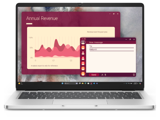 Picture of DELL PRO 14 PC14250 INTEL CORE ULTRA 5 235U VPRO (12 TOPS NPU, 12 CORES, UP TO 4.9 GHZ), 16GB, DDR5, 5600MT/S (5200MT/S WITH INTEL CORE PROCESSORS), 512GB SSD, 14", NON-TOUCH, FHD+, 300 NIT, 45% NTSC, ANTI-GLARE, FHD+IR CAM, FINGERPRINT READER, VPRO,FHD HDR + IR CAMERA, FACIAL RECOGNITION, 3-CELL, 55 WH, 65W AC RUGGED ADAPTER, E4 POWER CORD 1M, 4.5MM BARREL, E4, TNR, CAMERA SHUTTER, MICROPHONE, NO