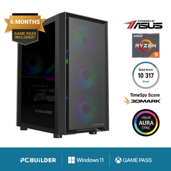 Picture of PCBuilder Ryzen 5 5600XT PATHFINDER Windows 11 Gaming PC