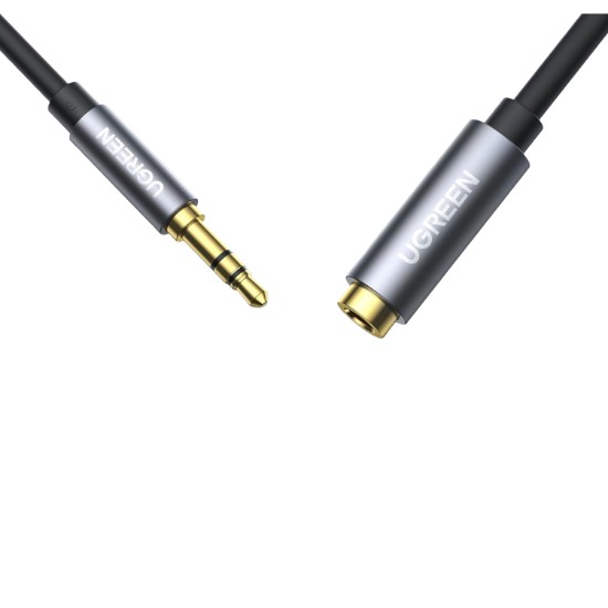 Picture of UGREEN AV118 3.5mm AUX Extension Cable 2m – Male to Female –(Black)