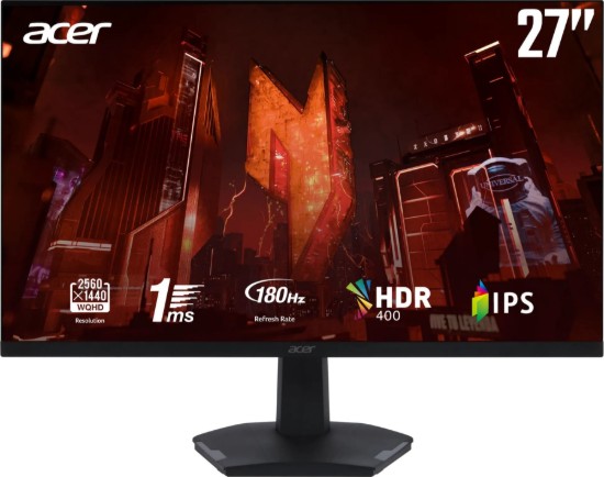 Picture of ACER 27" GAMING IPS FHD 240HZ MONITOR 3YR