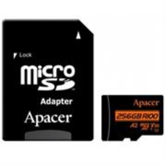 Picture of Apacer 256GB Class 10 MicroSD with Adapter
