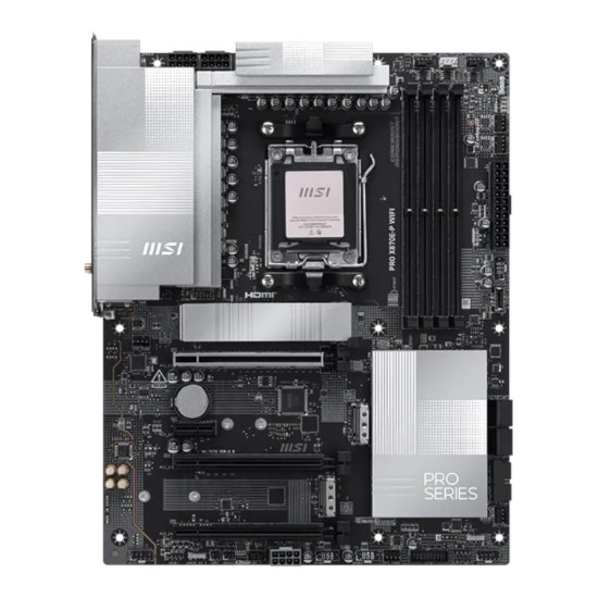 Picture of MSI PRO X870E-P WIFI AM5 ATX Motherboard