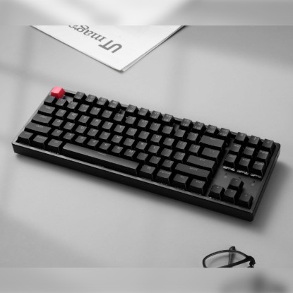 Picture of Keychron K8 QMK 80% TKL Wireless Mechanical Keyboard V2 Red Switches - Black
