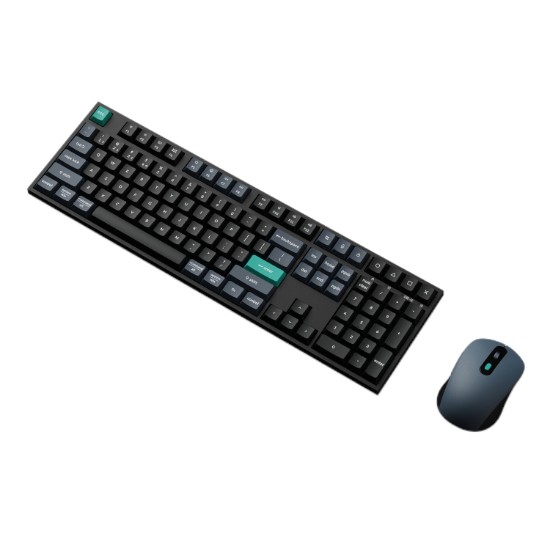 Picture of Keychron B36 100% Layout Wireless Keyboard and Mouse Combo – Black/Green