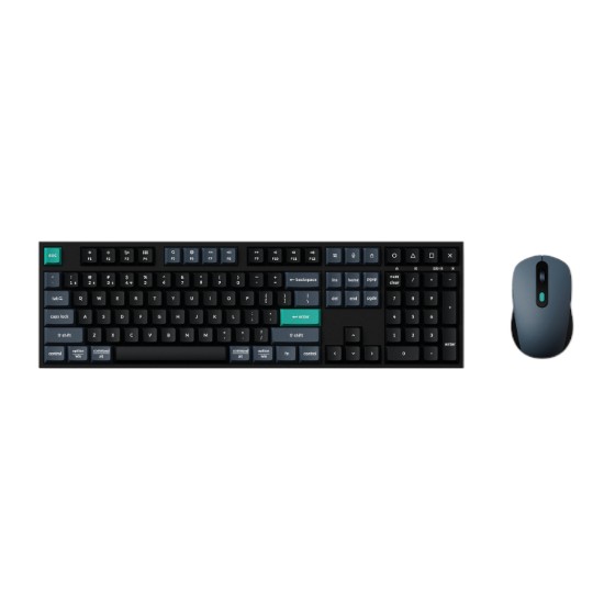 Picture of Keychron B36 100% Layout Wireless Keyboard and Mouse Combo – Black/Green