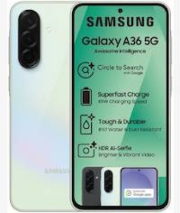 Picture of Samsung Galaxy A36 5G Awesome Lime Smartphone