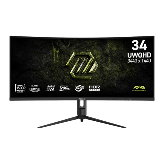 Picture of MSI MAG 342CQRF E20 34" UWQHD 200Hz VA Curved Gaming Monitor