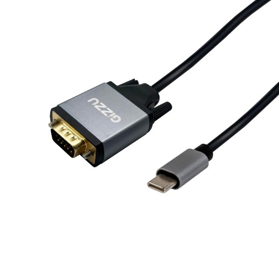 Picture of Gizzu Full HD Type-C to VGA Cable (1.8m) - Black