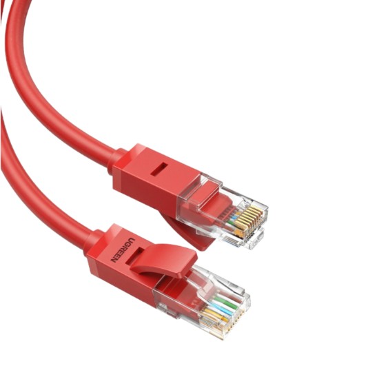 Picture of UGreen RJ45 CAT6 Ethernet 0.5m LAN Network Cable -Red (1Gbps, 250MHz)