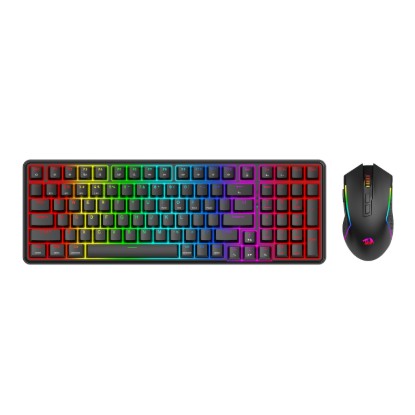 Picture of Redragon S162 RGB 3-Mode Wireless Mechanical Gaming Keyboard and Mouse Combo - Black
