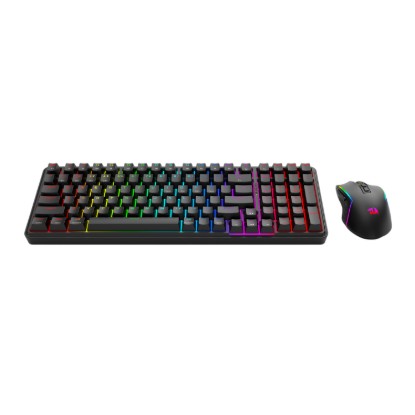 Picture of Redragon S162 RGB 3-Mode Wireless Mechanical Gaming Keyboard and Mouse Combo - Black