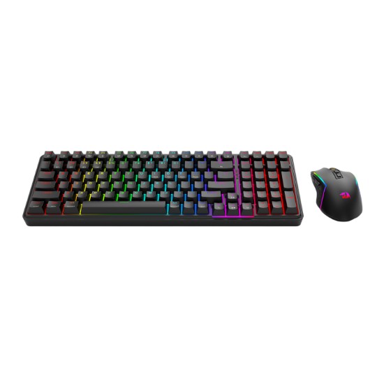 Picture of Redragon S162 RGB 3-Mode Wireless Mechanical Gaming Keyboard and Mouse Combo - Black