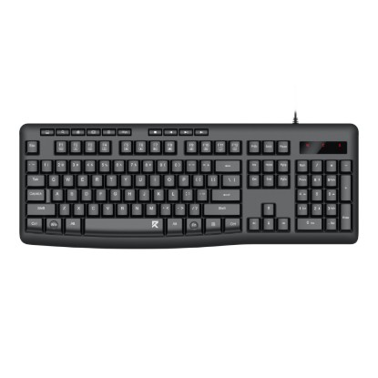 Picture of Redragon BK-7366 Full-size Ergonomic Wired Membrane Office Keyboard - Black