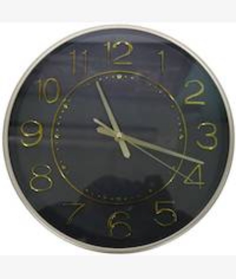 Picture of Casey Analog 30cm Round Face Gold Black Wall Watch