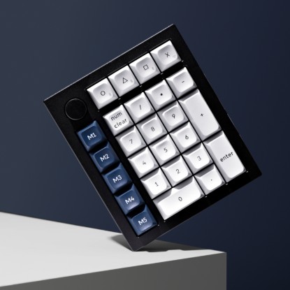 Picture of Keychron Q0 Max QMK Gateron Jupiter Banana RGB Wireless Custom Number Pad Shell White