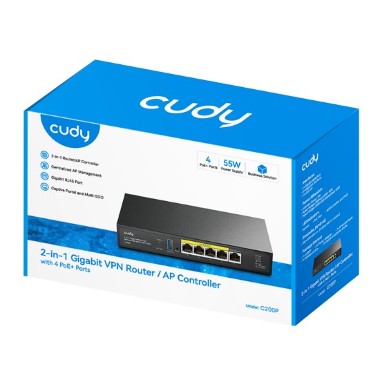 Picture of Cudy C200P 2-IN-1 SMB Router / AP Controller